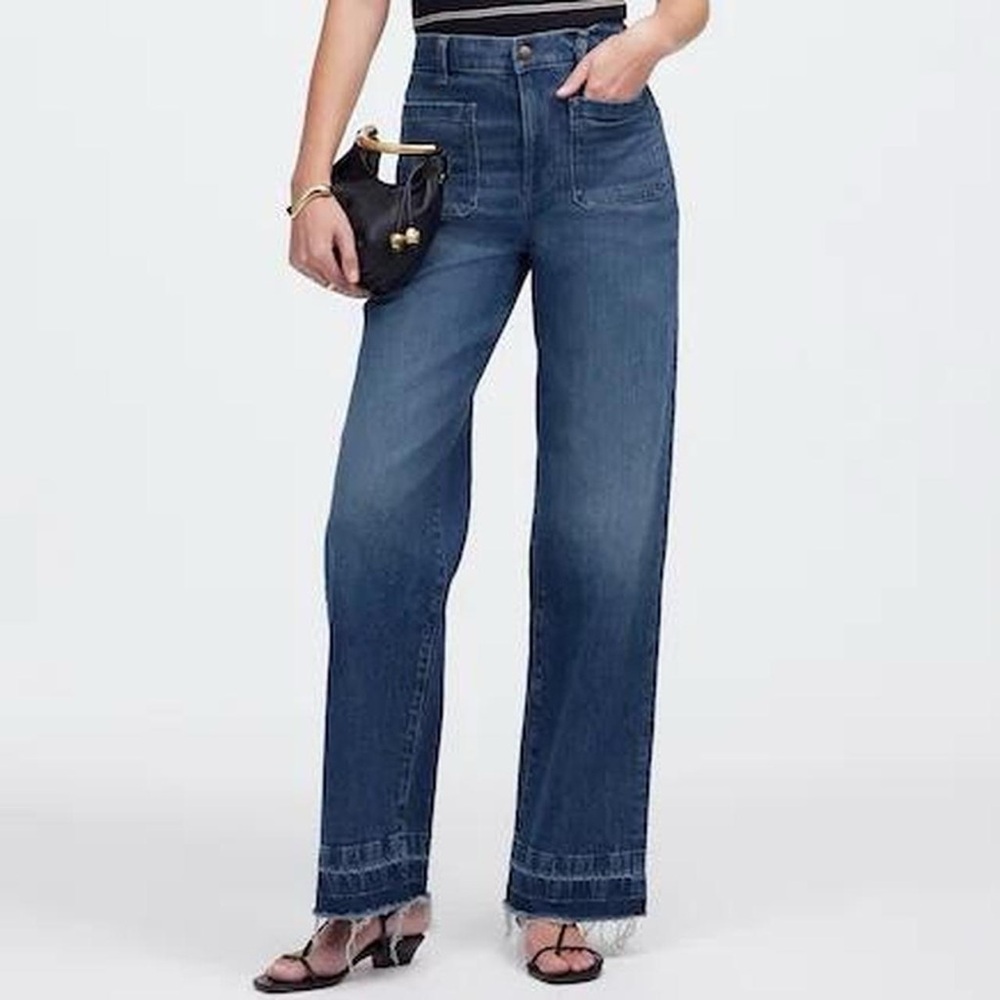 Madewell Emmett Wide-Leg Jean: Let Down Hem Edition - size 25”
